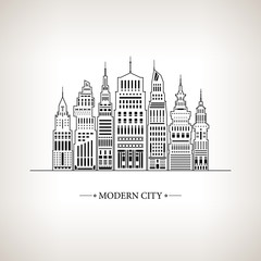 Fototapeta premium Modern Big City