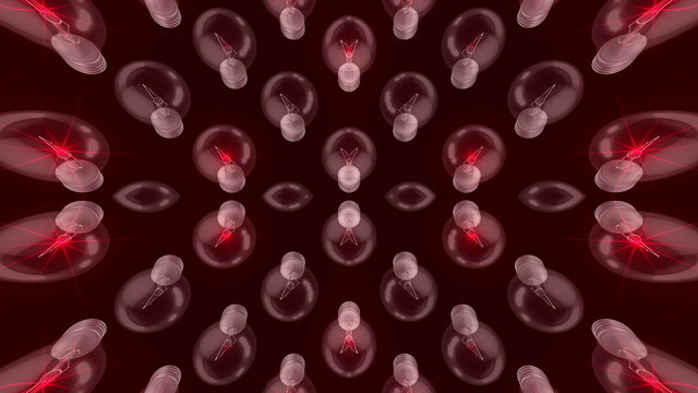 Buld 3D Animation Formation Visual Red