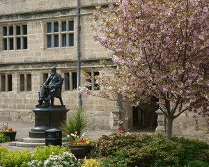 Charles Darwin's statue in Shrewsbury