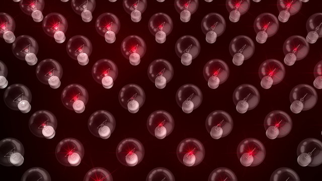 Buld 3D Animation Formation Visual Red