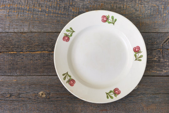 White plate