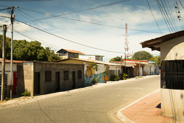 Fototapeta na wymiar Street view in Estelí, Nicaragua 