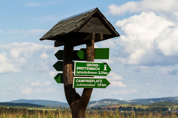 Beschilderung Wanderweg
