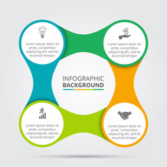 Vector circle element for infographic.