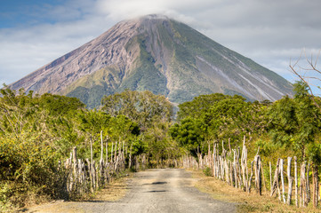 Obraz premium Landscape in Ometepe island with Concepcion volcano