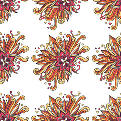 Romantic floral pattern - 83858307