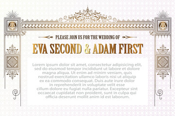 Vector template for the design of advertisements, flayer, web