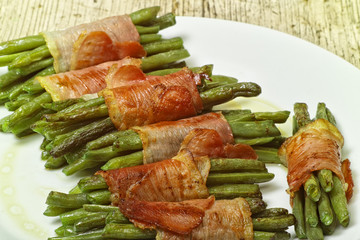 Bohnen-Schinken-Rolle