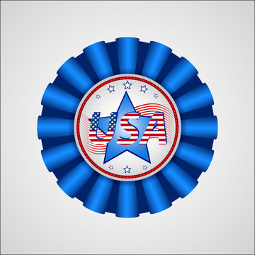 American Independence Day. Holiday badge