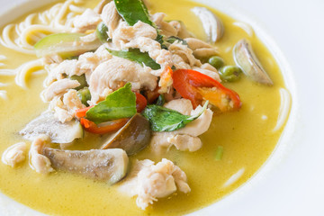 Thai Green Curry Chicken Spaghetti