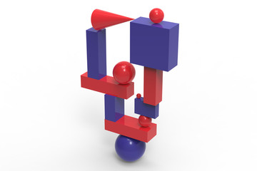 abstract geometric structure in color