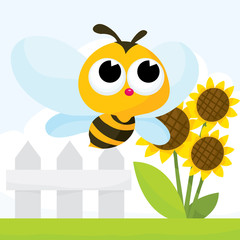 Bee in Garden