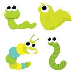 Obraz premium Green As Worm