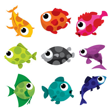 Spotty Colorful Fishes