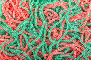 rubber candies in the shape of a snake