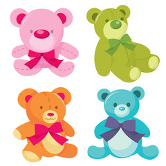 Multi-colored Teddy Bears