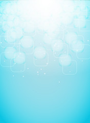 vertical abstract aparkling background with rounded squares and