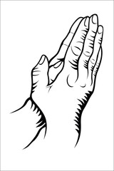 Hand praying