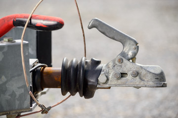 close-up trailer hook