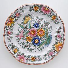 Vintage hand painted plate