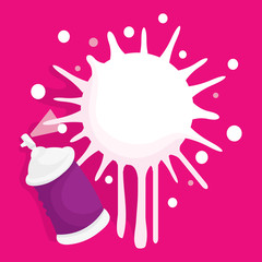 Spray Can and Splatter