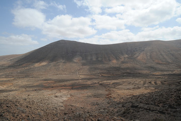 Fototapeta na wymiar Paysage protégé de Vallebrón à Fuerteventura