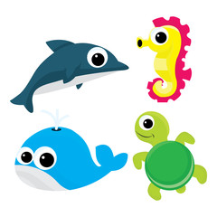 Cartoon Sea Life