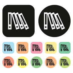 Book icon. Vector