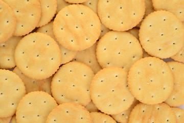 small round cracker background