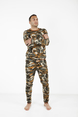 young men in pijamas