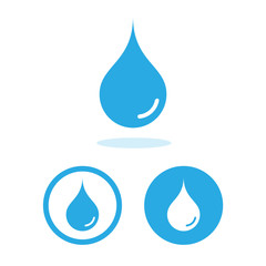 water drop icons set great for any use. Vector EPS10.