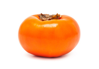 Persimmon Asian fresh fruit isolated on white background