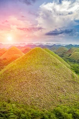 Foto op Canvas Prachtige Chocolate Hills in Bohol, Filipijnen © and.one