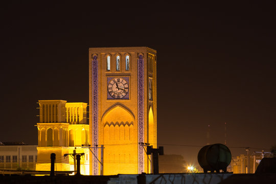 View of Yazd in the night