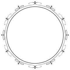 Vintage decorative background, vector antique frame