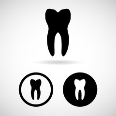 Tooth , teet icons set great for any use. Vector EPS10.