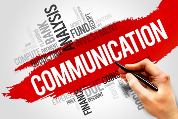 COMMUNICATION word cloud, business concept