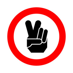 Obraz premium Peace Sign icon great for any use. Vector EPS10.