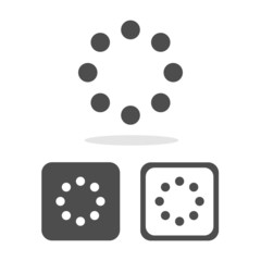 Loading icons set great for any use. Vector EPS10.