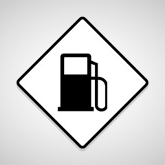 Gas pump icon great for any use. Vector EPS10.