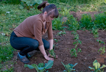 female gardener