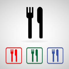 eat icons set great for any use. Vector EPS10.