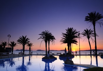 Obraz premium Samil beach in Vigo, Spain.