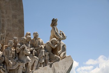 Detail vom Entdeckerdenkmal Lissabon Belem