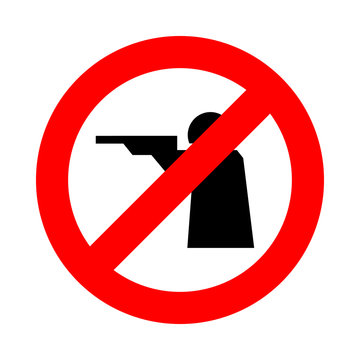 no shoot icon great for any use. Vector EPS10.
