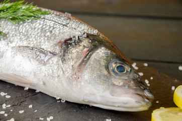 Raw Sea Bass