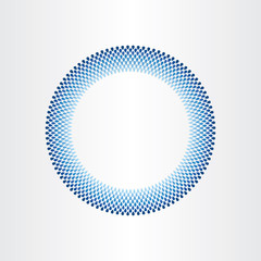 drops of water in circle rain blue background