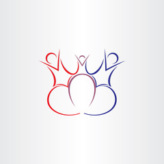 family love symbol design