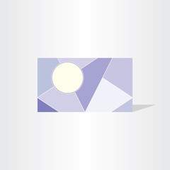 geometric polygonal business card template