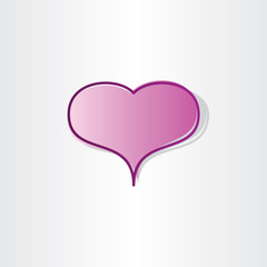 heart shape love icon design